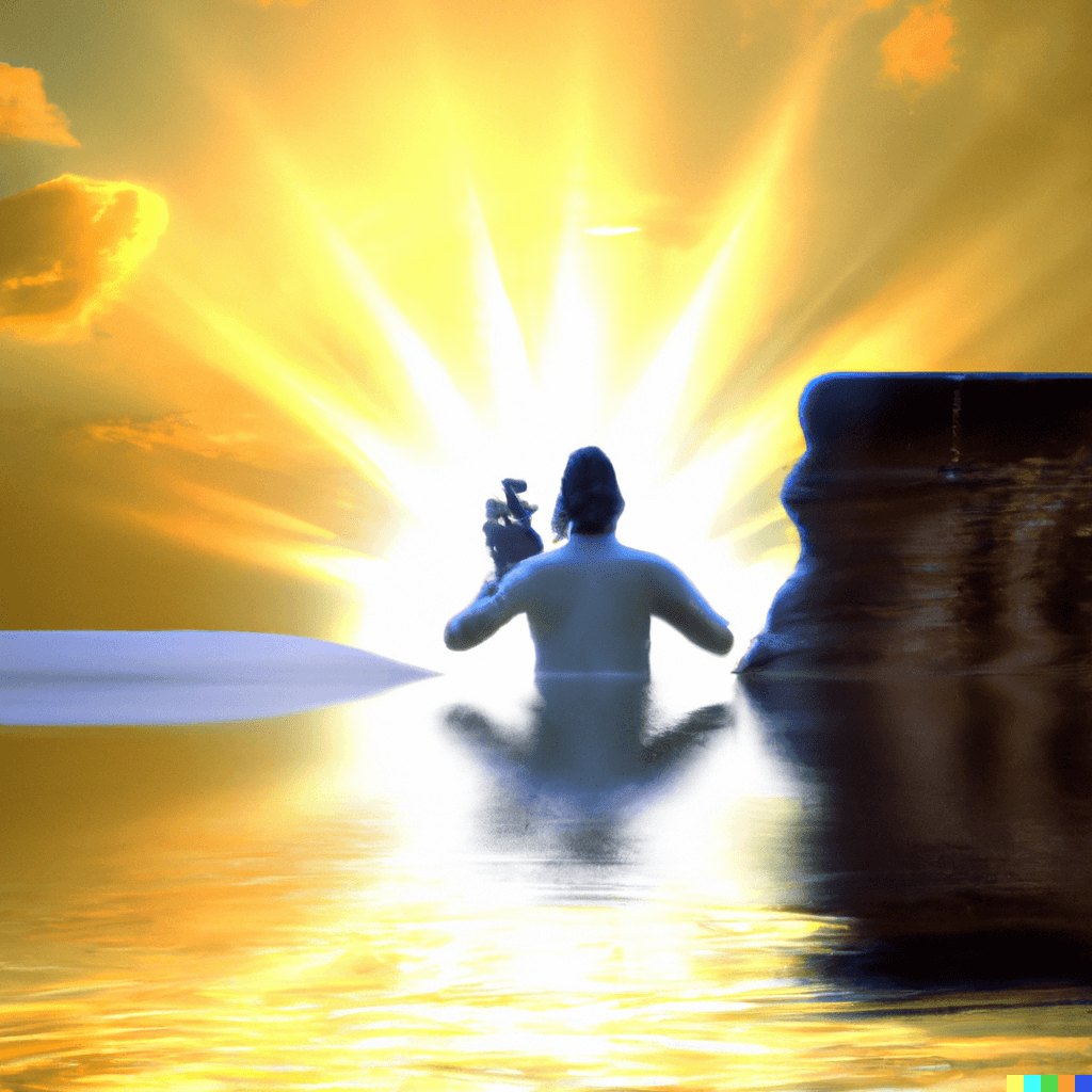 Meditating under the sun